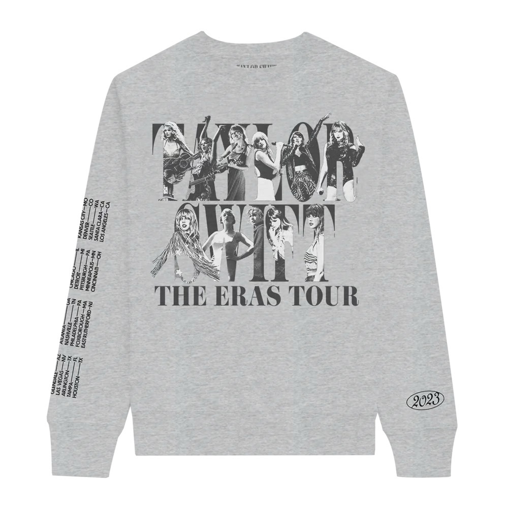 Taylor Swift Eras Tour Grey Crewneck BRAND NEW
